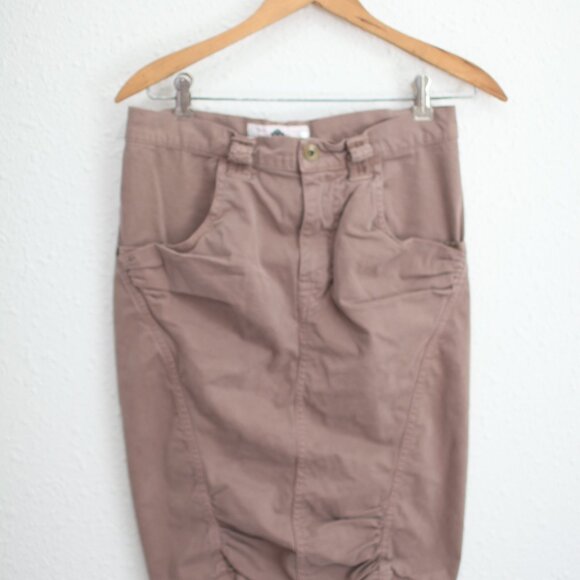 VTG Y2K Fornarina Italy Ruched Pencil Skirt - Picture 7 of 8